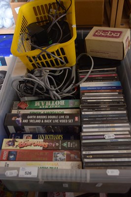 Lot 526 - Quantity of various CDs and video tapes