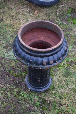 Lot 327 - Cast iron base for a sign or lamp, 42cm high