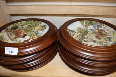 Lot 542 - Collection of eight Wedgwood mounted...