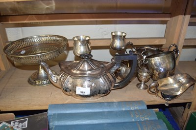 Lot 564 - Quantity of assorted silver plate including...