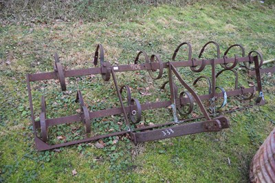 Lot 333 - Vintage iron harrow