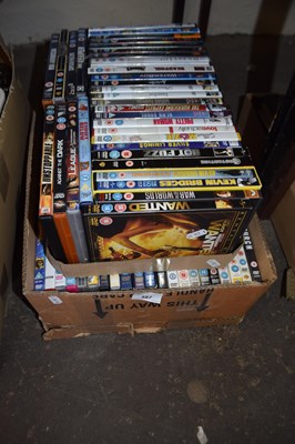 Lot 587 - Two boxes containing various DVD movies