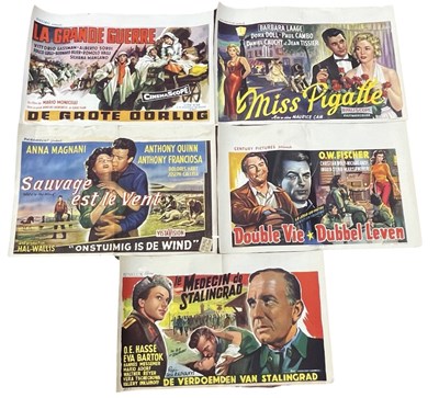 Lot 208 - A collection of 5 French / Belgian film...