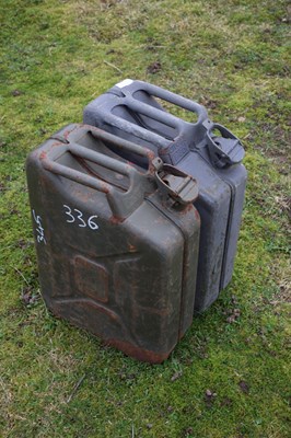 Lot 345 - Pair of vintage jerry cans