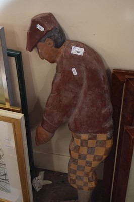 Lot 726 - Modern painted wooden model of a golfer