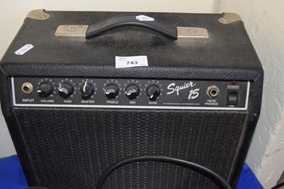 Lot 743 - Squire 15 guitar amplifier