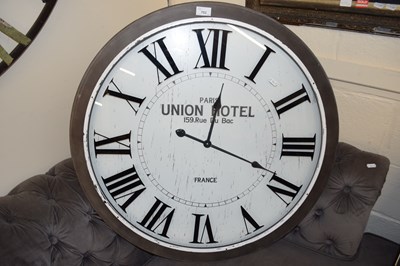 Lot 753 - Large modern wall clock marked Paris Union...