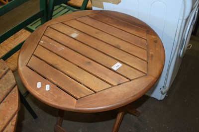 Lot 776 - Small circular folding garden table