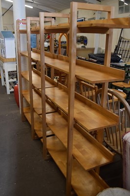 Lot 833 - Two retro bookshelves