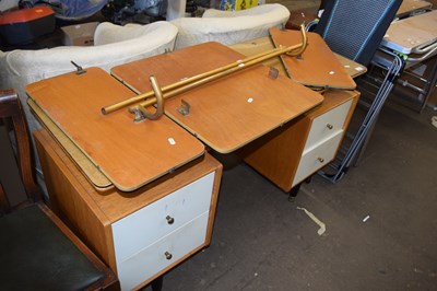 Lot 846 - 1960's mirror backed dressing  table