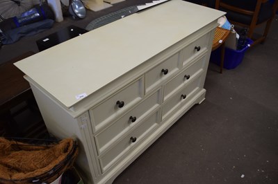 Lot 854 - Modern seven drawer low chest