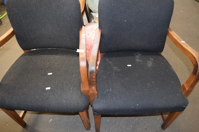 Lot 859 - Two upholstered office chairs