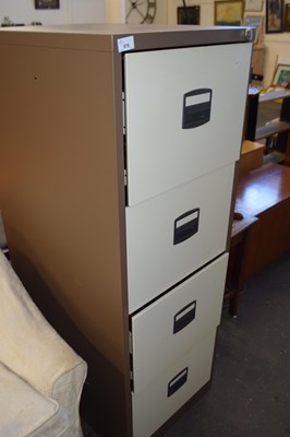 Lot 876 - Four drawer metal filing cabinet