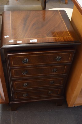 Lot 879 - Small reproduction bedside chest