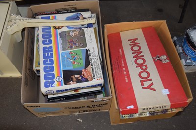 Lot 898 - Two boxes of various vintage games including...