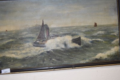 Lot 921 - Marine Interest: Oil on board, signed W Horne