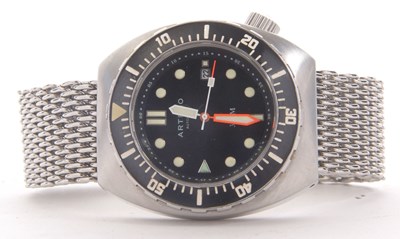 Lot 399 - A Artego 300 Meter divers automatic watch, it...