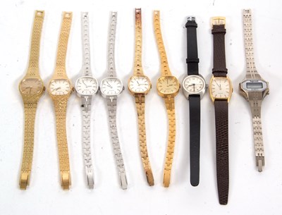 Lot 421 - Mixed Lot: Various lady's wristwatches to...