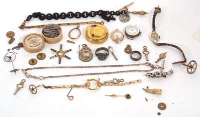 Lot 422 - Mixed Lot: Various wristwatch parts to include...