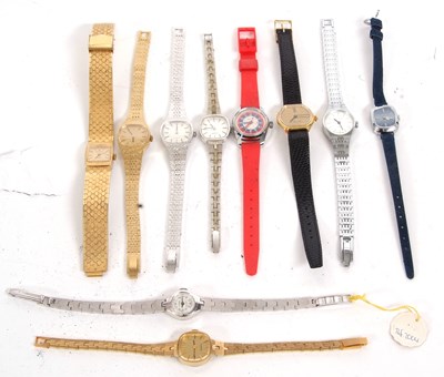 Lot 423 - Mixed Lot: Various lady's wristwatches, makers...