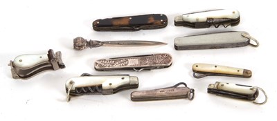 Lot 254 - Mixed Lot: A sterling cased multi-tool...