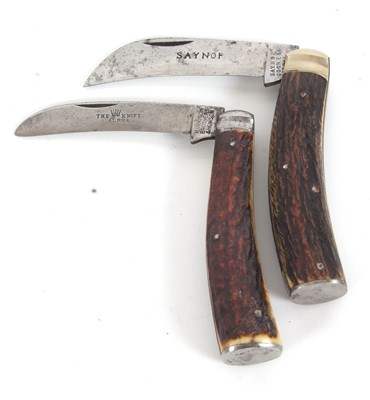 Lot 272 - Saynor Cooke & Ridal stag handled pruning...