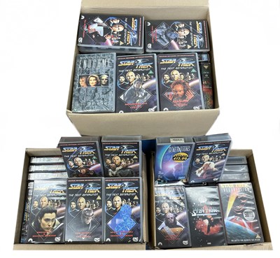 Lot 294 - A large collection (90+) of Star Trek VHS...