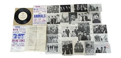 Lot 307 - A collection of 1960s pop and rock memorabilia,...