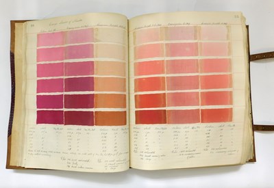 Lot 17 - A late 19th century extensive ledger of dyed...