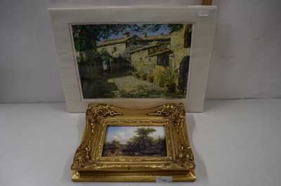 Lot 53 - After Shayer - study of a pastoral scene with...