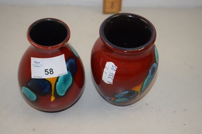 Lot 58 - Two modern Poole Pottery vases