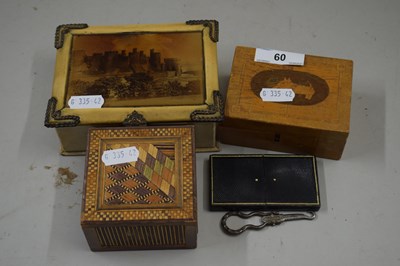 Lot 60 - Mixed Lot: Small jewellery box with...