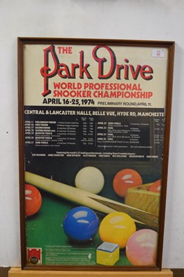 Lot 66 - Coloured advertising poster The Park Drive...