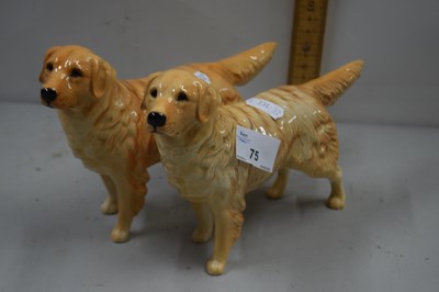 Lot 75 - Two Beswick  models of Golden Retrievers