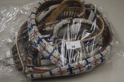 Lot 94 - Group of native American Indian type beaded...