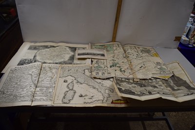 Lot 96 - Mixed Lot: Antique maps to include Speede,...