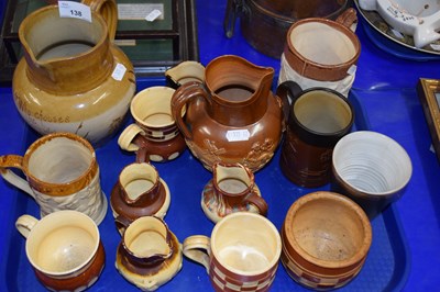 Lot 138 - Collection of various stone ware tankards,...