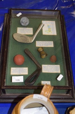 Lot 139 - Cased golfers montage picture