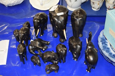 Lot 150 - Collection of various  model elephants