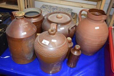 Lot 536 - Quantity of stone ware and terracotta flagons...