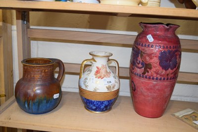 Lot 538 - Denby Orient ware jug, a Wedgwood vase and a...