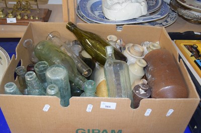 Lot 565 - Quantity of vintage glass and stone ware bottles