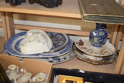 Lot 569 - Mixed Lot: Blue and white serving dishes,...