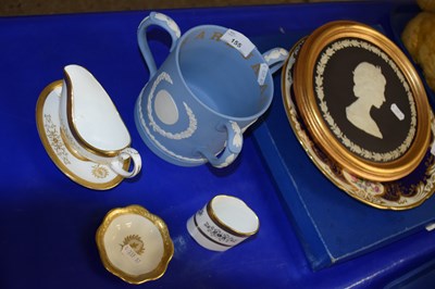 Lot 155 - Mixed Lot:  Wedgwood Jasper ware tyg with...