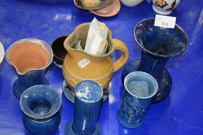 Lot 186 - Quantity of Ewenny pottery items including hat...