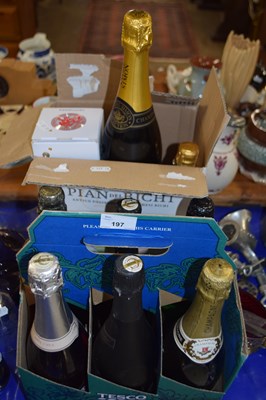 Lot 197 - Group of ten bottles of various champagne and...