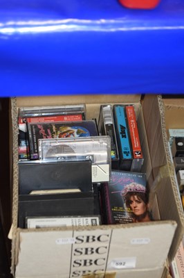 Lot 592 - Box of assorted cassettes