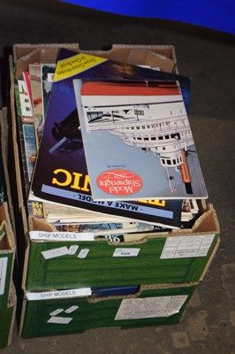 Lot 628 - Two boxes of assorted magazines and journals...