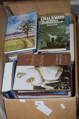 Lot 653 - Books to include East Anglian reference and...