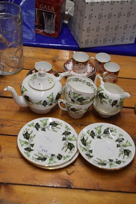 Lot 212 - Mixed Lot: Coalport tea wares and Royal Crown...